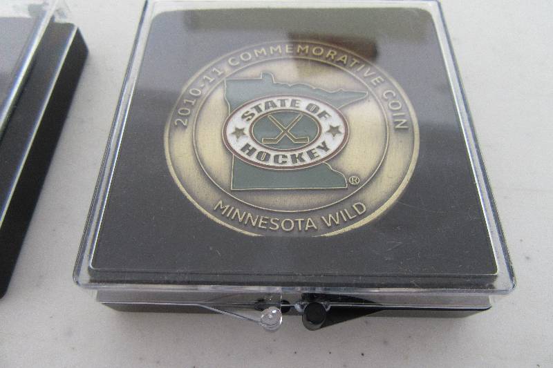 lot 77 image: Minnesota Wild Commemorative Coins