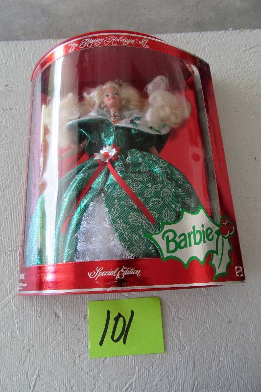 lot 101 image: Collectible Barbie as shown..