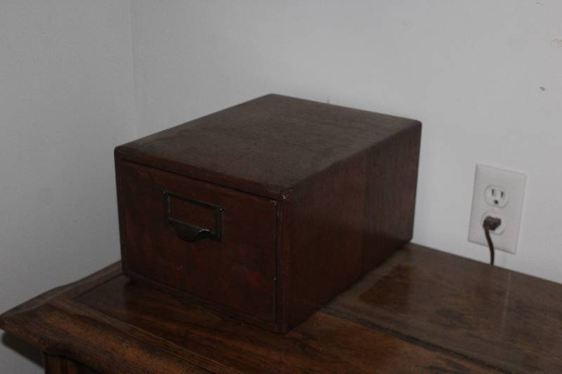 lot 54 image: Wood File Box