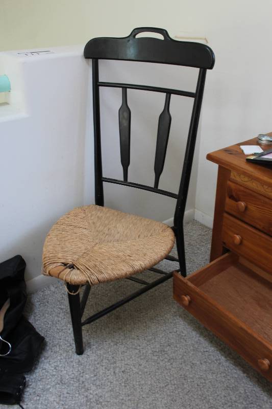 lot 111 image: High Back 3-Leg Dining Chair