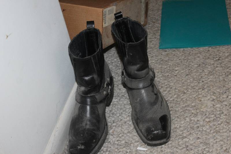 lot 127 image: Harley Davidson Motorcycle Boots