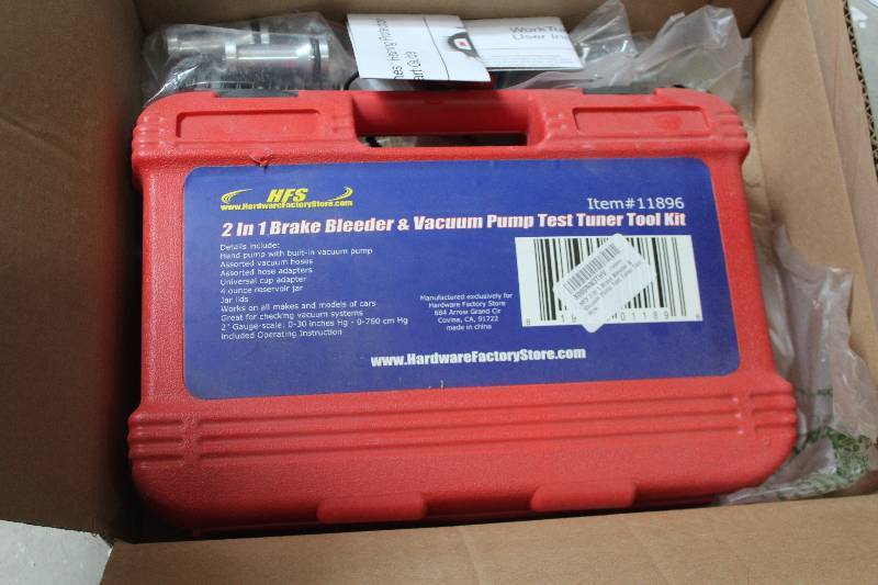 lot 168 image: HFS 2-in-1 Brake Bleeder & Vacuum Pump Test Kit