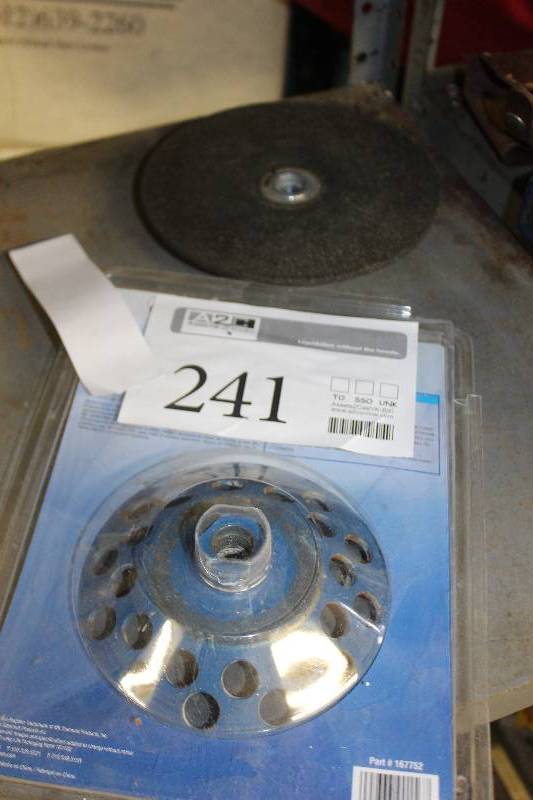 lot 241 image: Sawtec 7in. Diamond Cup Wheel
