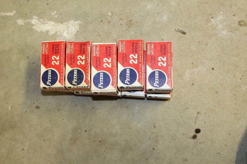 lot 214 image: Lot of (Approximately 500) Rounds of Peters .22 Ammo