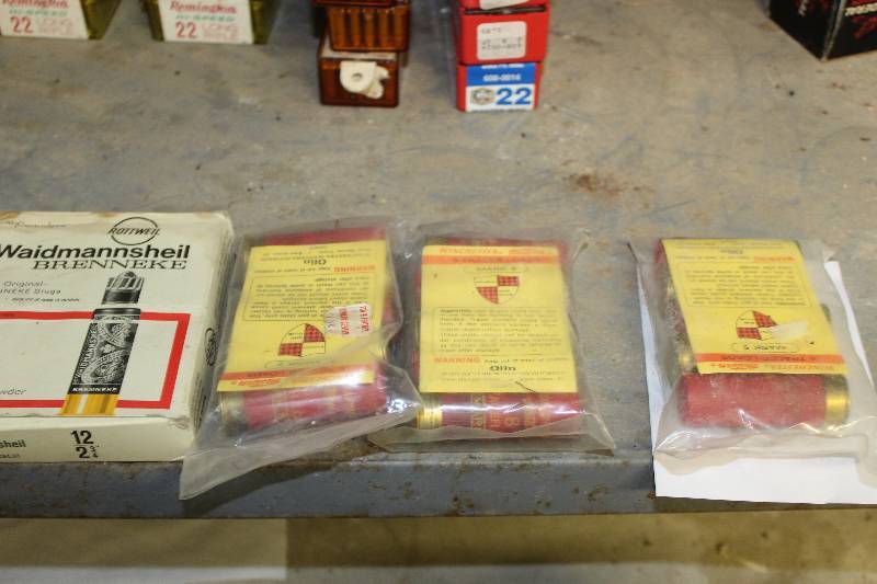 lot 216 image: Lot of (Approximately 25) Rounds of Specialty 12-Gauge Ammo Includes Waidmannsheil Brenneke, Winchester Tracer