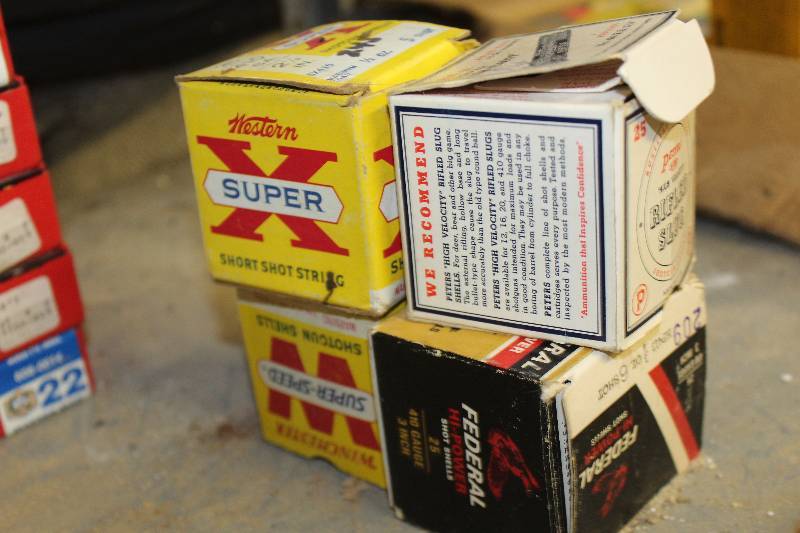 lot 215 image: Lot of (4) Boxes of 410-Paper Ammo Includes Winchester, Federal