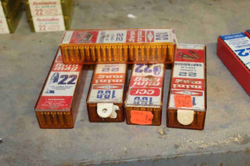 lot 210 image: Lot of (Approximately 500) Rounds of Mini Mag .22 Ammo