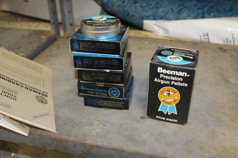 lot 217 image: Lot of (7) Boxes of Beeman Pellet Ammo Approximately 6000 Pellets