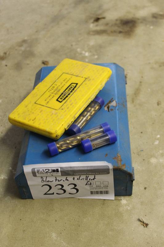 lot 233 image: Blow Torch w Carry Case, Drill Bit Sets