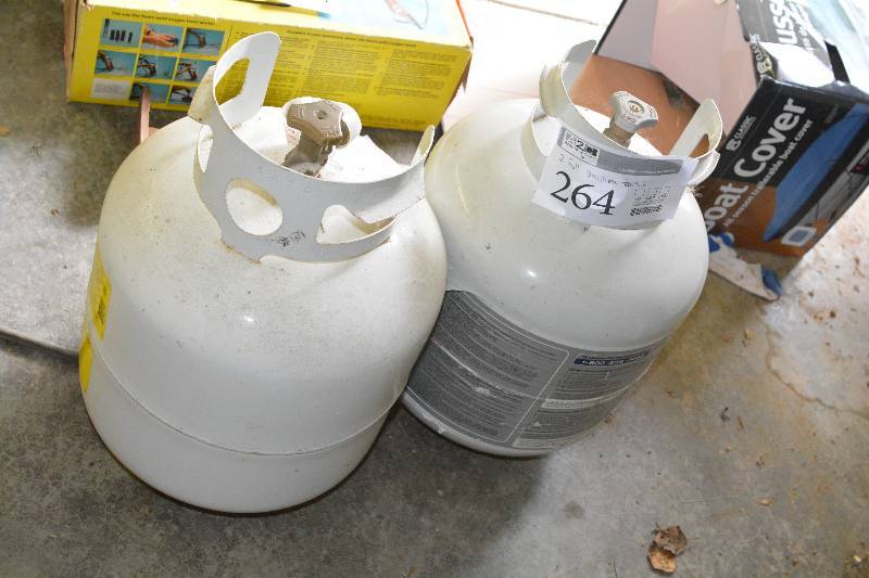 lot 264 image: Lot of (2) Portable Propane Tanks