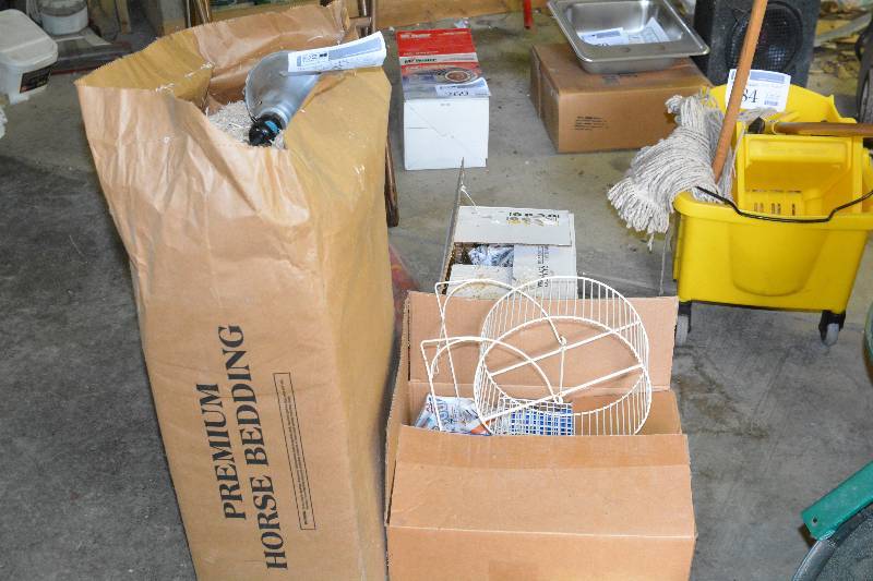 lot 265 image: Hamster Pet Supplies Includes Cages, Bedding, Wheel, Light, Toys