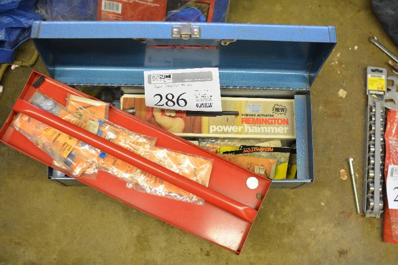 lot 286 image: Remington Powder Activated Power Hammer w Carry Case