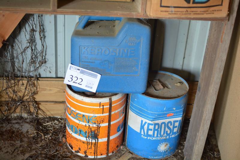 lot 322 image: Lot of (3) Kerosene Fuel Cans