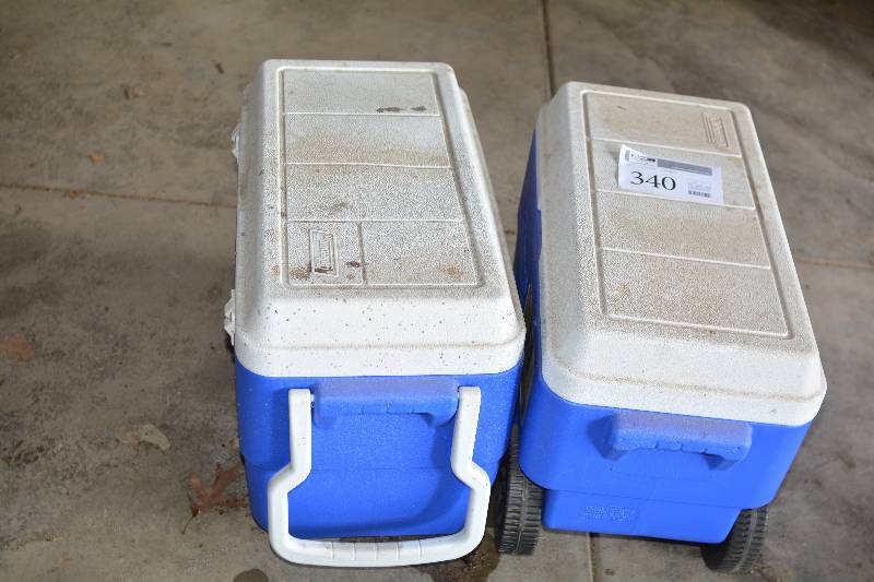 lot 340 image: Lot of (2) Coleman Ice Chest Coolers
