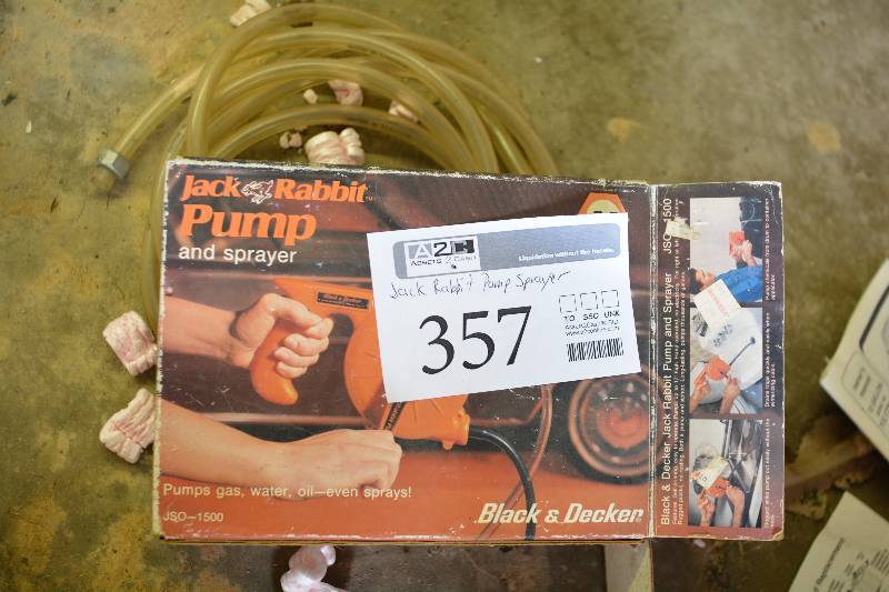 lot 357 image: Black & Decker Jack Rabbit Pump & Sprayer