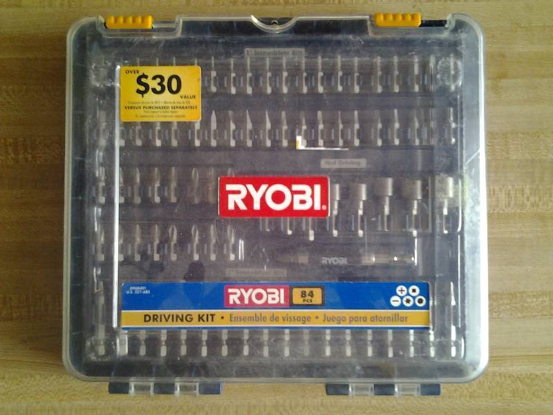 lot 11 image: New Ryobi 84 Piece Bit Driver Set