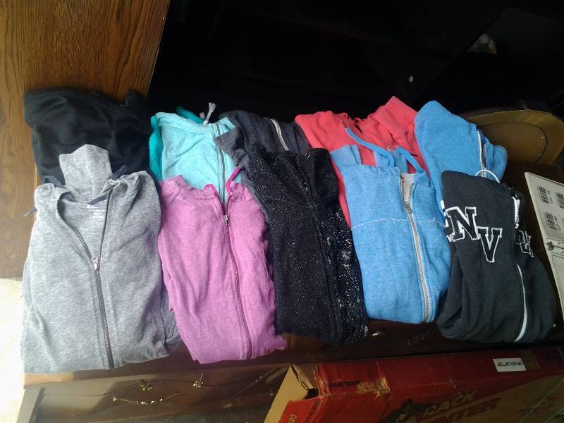 Assorted Zip-Ups Size SM