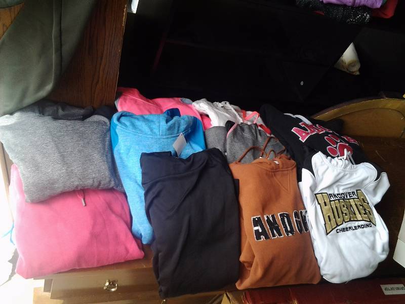 Large Lot Of Hooded Sweatshirts Size ML
