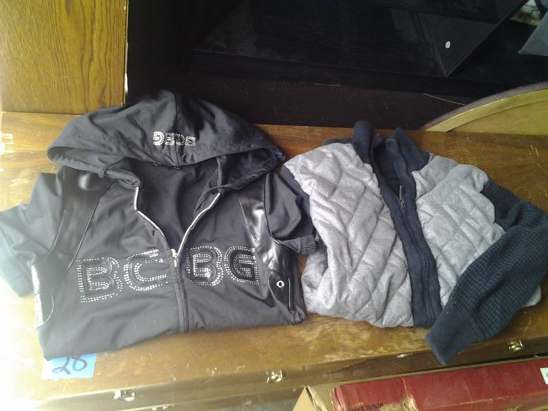 DKNY Size M, BCBG Size S Zip-Ups