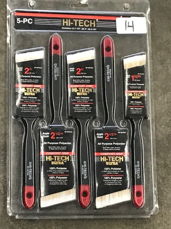 New 5-Piece Hi-Tech Paint Brush Set...