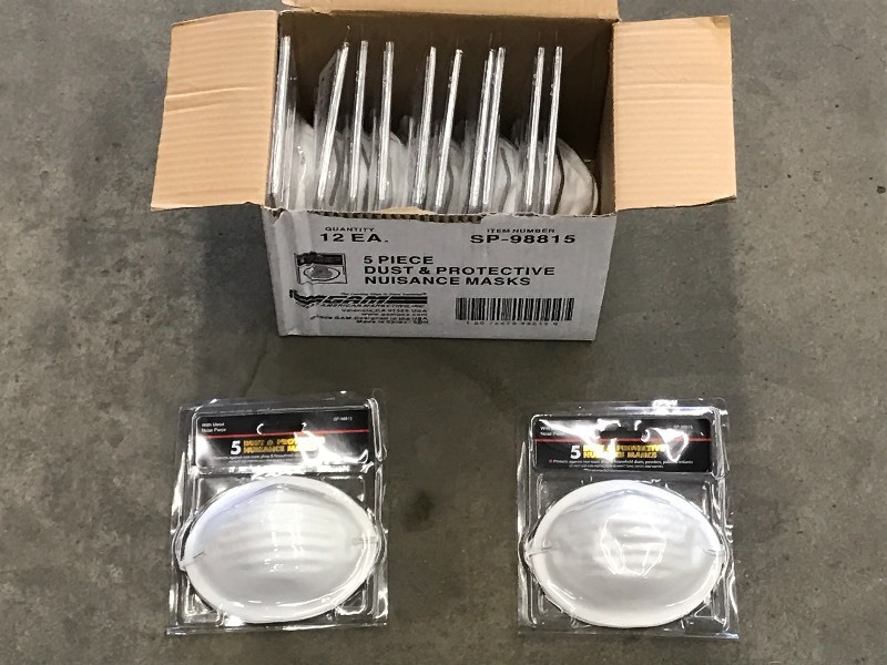 (11) New 5-Packs Of Dust Masks ...