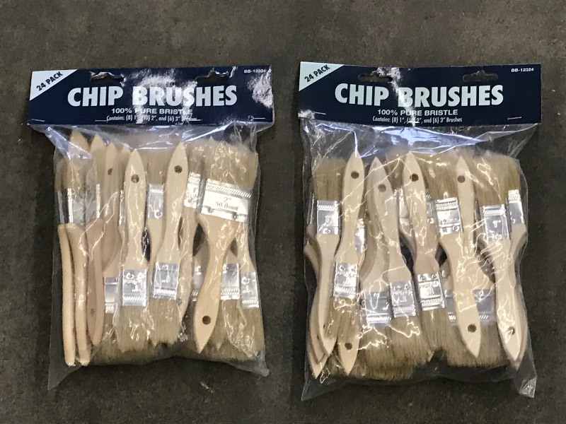 (2) New 24-Packs Of Chip Brushes ...
