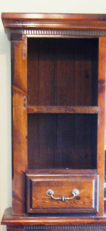 lot 3 image: Vintage Wood Dresser with Mirror - Bar ()