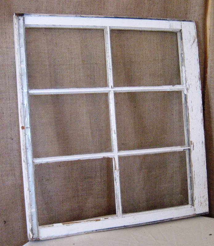 lot 18 image: (1) Vintage 6 Panel Window Sash