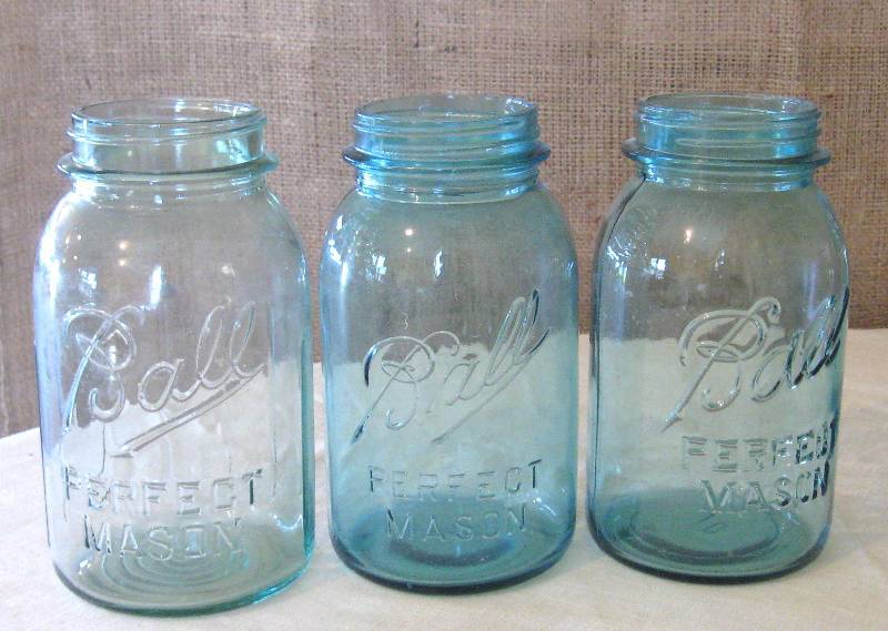 lot 10 image: Lot of vintage Canning Jars & Glass Insulators