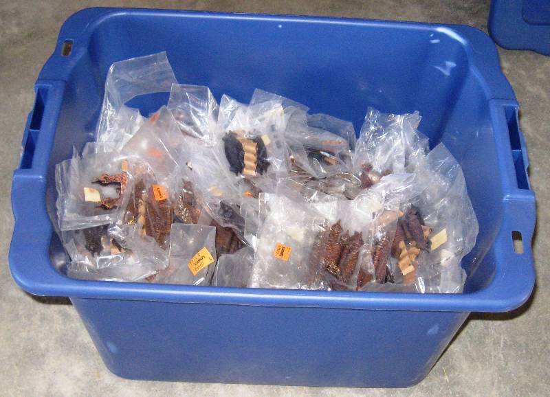 lot 42 image: Tote Lot of  Hammered Copper Hinges