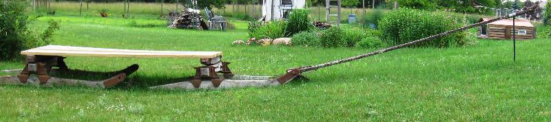 lot 29 image: Antique Logging SkidderSleigh Parts - Modern Horizontal Planks NOT INCLUDED
