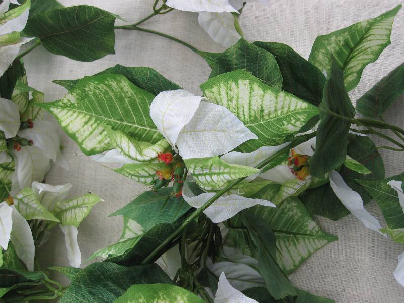 lot 73 image: Large Lot of Silk Poinsettias