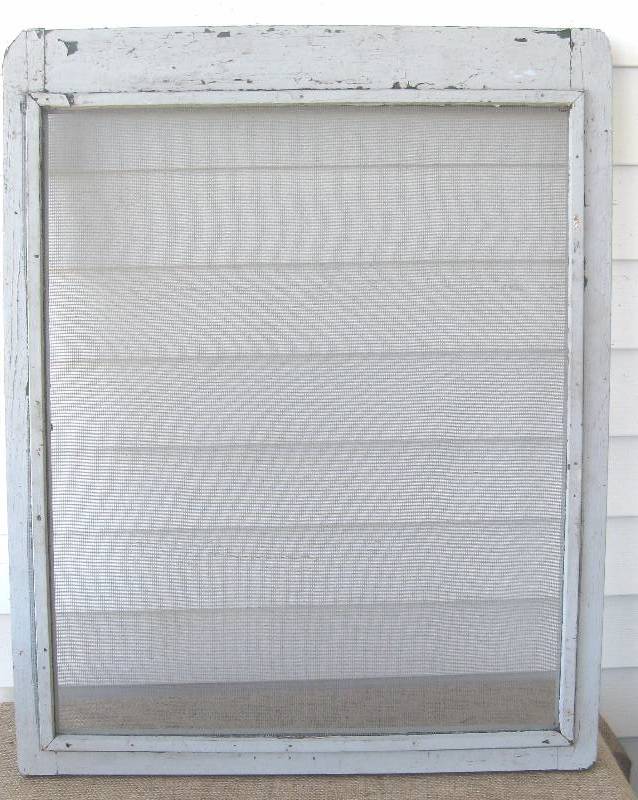 lot 92 image: (3) Vintage Window Screen Panels for Projects