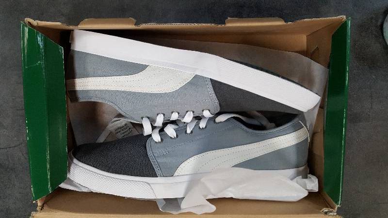 Mens PUMA EL ALTA Canvas Cotton Ripstop Gray Sport Shoe  Shoes - 10.5