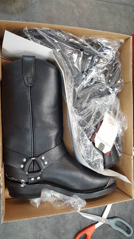 Mens Eagle Harness Black Boot  Boots - 9.5