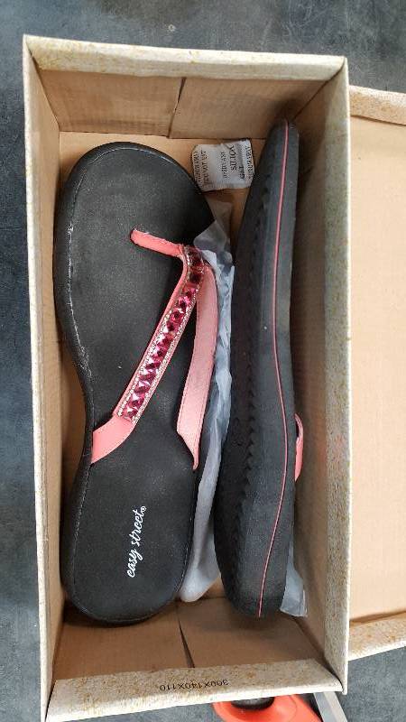 Womens Easy Street Token Coral Sandal  Sandals - 9.5