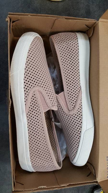 Womens Sperry Seaside Leather Rose Slip-On Shoe  Shoes - 10