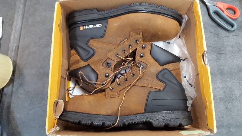 Mens Carhartt 6 WORK Steel Brown Boot  Boots - 10.5 WIDE