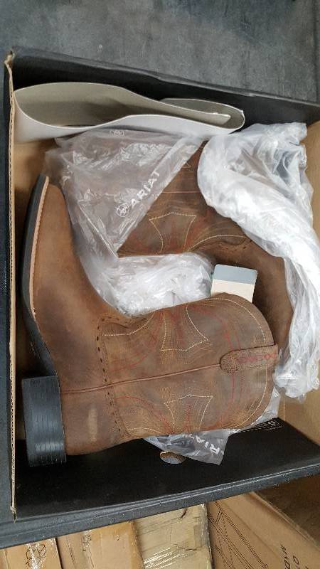 Mens Ariat SPORT WIDE SQUARE TOE Brown Boot  Boots - 10.5