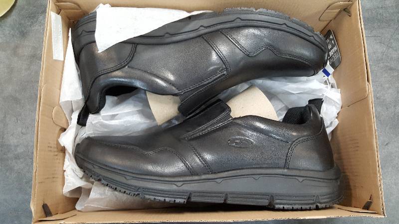 Mens Dr. Scholls Beta Black Work Shoe  Shoes - 11