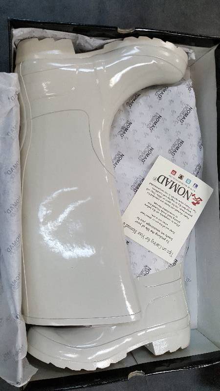 Womens Hurricane II Rubber Rain Boot Beige - 7