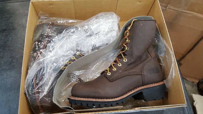Mens McRae 8 Unlined Logger Dark Brown Boot  Boots - 8.5