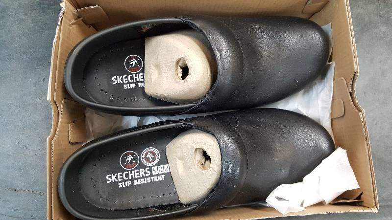 Womens Skechers  Sketchers&nbspWork Lightweight Clog  Clogs Black Shoe  Shoes - 7