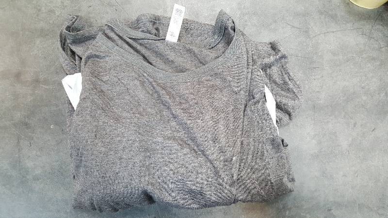 LA Pop Womens Flowy Circle Top Shirt Dark Grey M