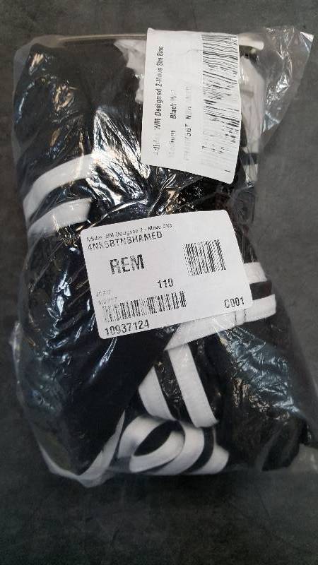 Womens Adidas Designed 2-Move Black-White Pants - Medium