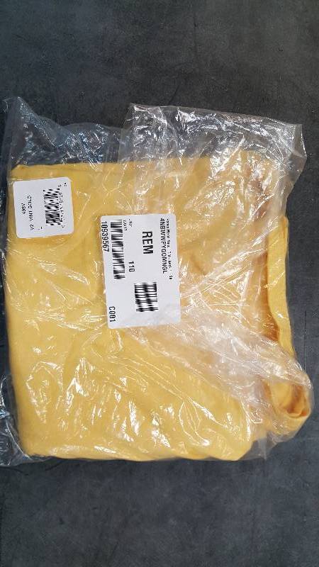 Hanes Mens Nano-T V-Neck T-Shirt Gold L
