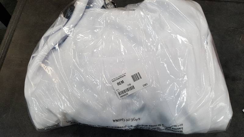 GMI Plus Hi Lo Peplum suit White-Black 16W