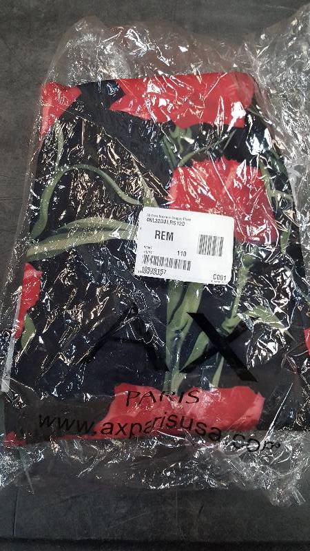 AX Paris Womens Strappy Floral Dress Black-Rose 12