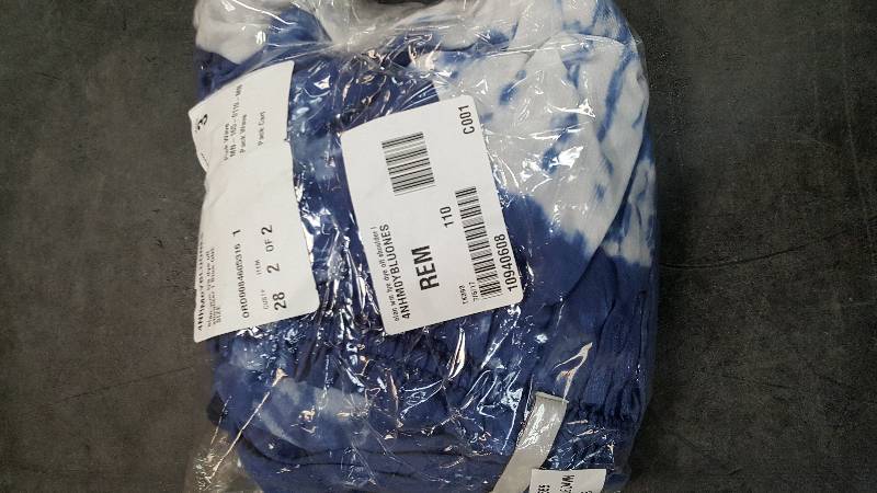 Womens&nbspElan Tie-Dye Off-the-Shoulder Ruffled Top l Blue ONE SIZE