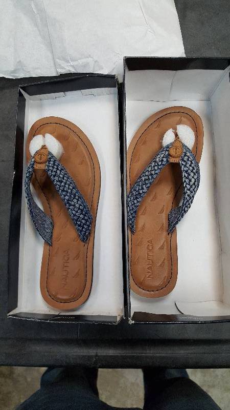 Womens Nautica Lagoon Thong Peacoat Sandal  Sandals  Flip-Flops - 8